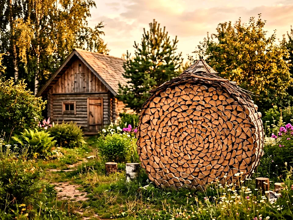 Дуб + укладка в дровник, Апрелевка, переулок Берёзовая, 7